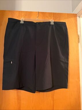 Greg Norman Collection Black Cargo Golf Shorts